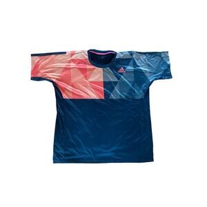Adidas Mens Pro Tee Tech Steel/Flash Red Size XXL